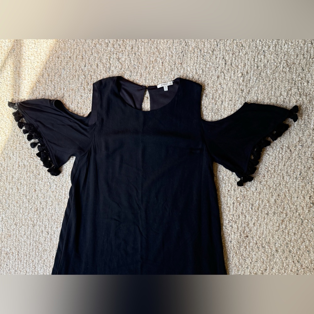 JODIFL Black Dress with Tassel Details Size Small - Picture 8 of 14